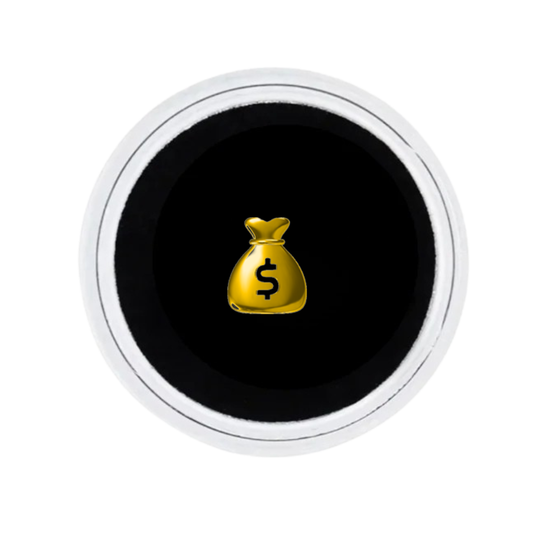 18K GOLD TOOTH GEM MONEY BAG