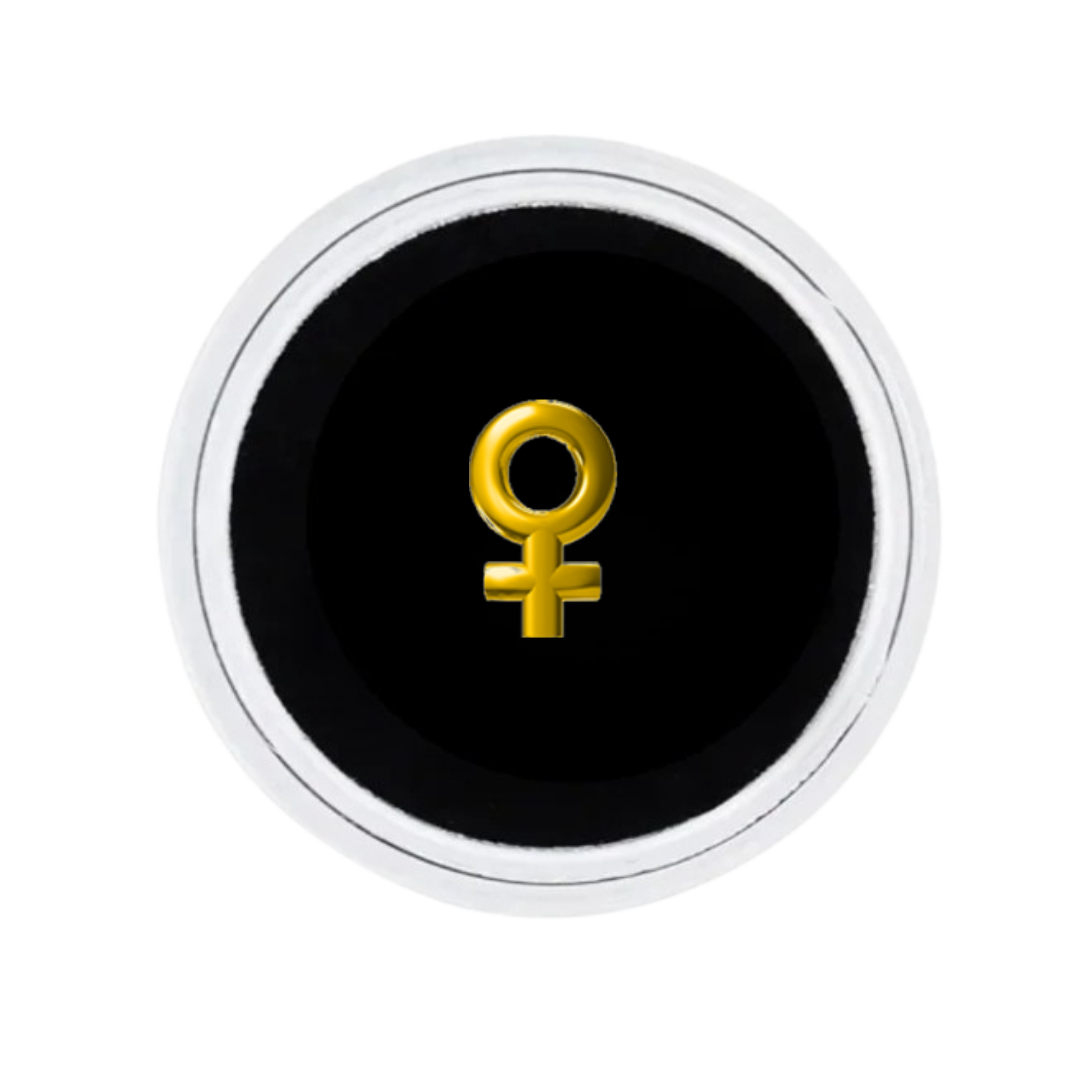 18K GOLD TOOTH GEM GENDER SYMBOL FEMALE