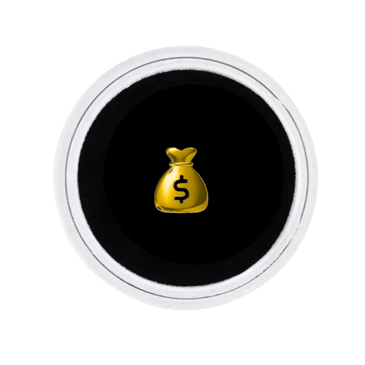 18K GOLD TOOTH GEM MONEY BAG