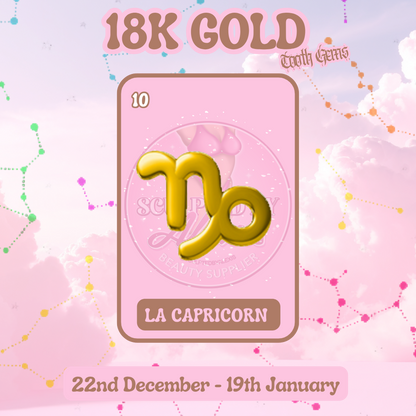 18K GOLD TOOTH GEM ZODIAC SIGNS
