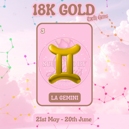 18K GOLD TOOTH GEM ZODIAC SIGNS