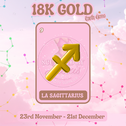 18K GOLD TOOTH GEM ZODIAC SIGNS