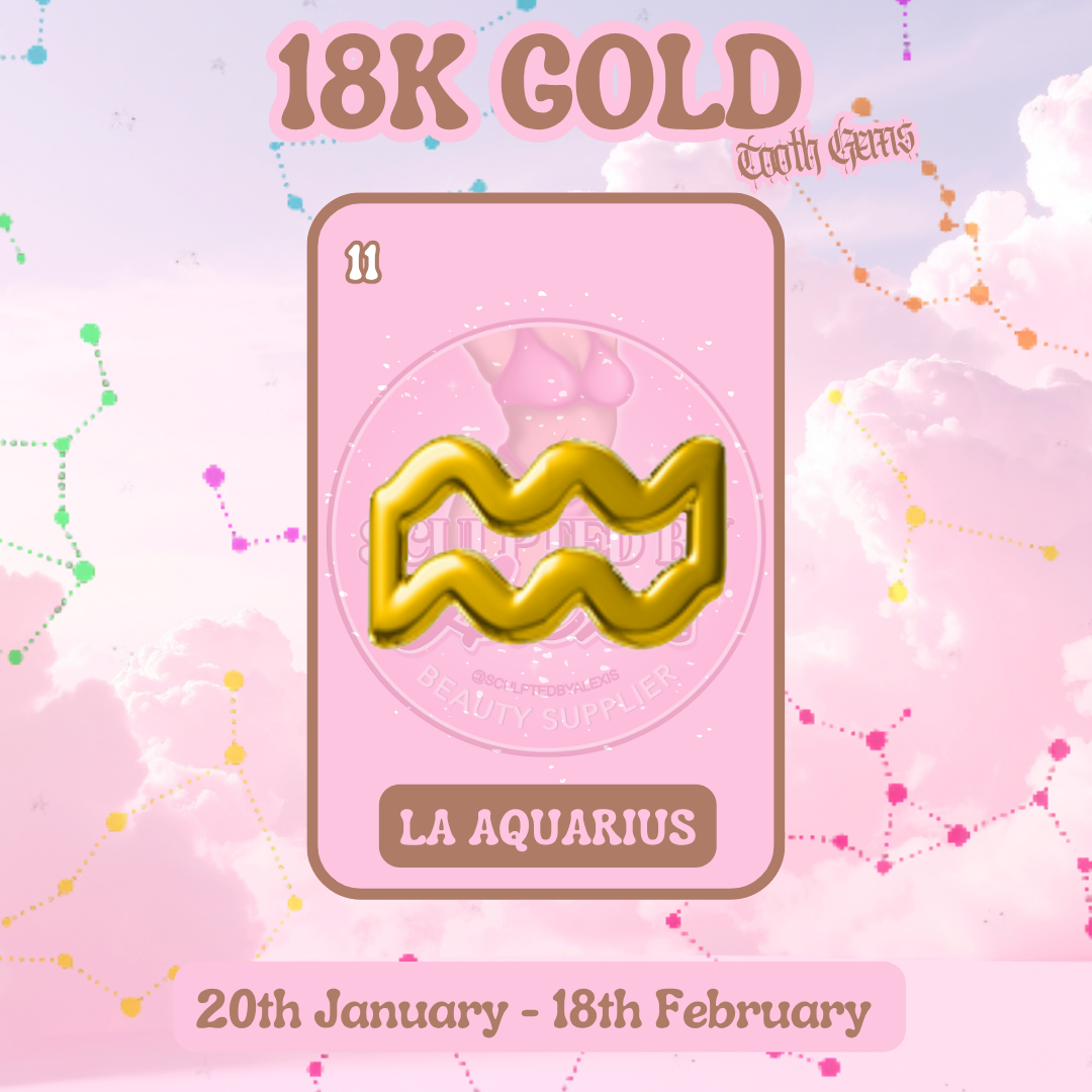 18K GOLD TOOTH GEM ZODIAC SIGNS