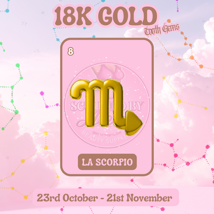 18K GOLD TOOTH GEM ZODIAC SIGNS