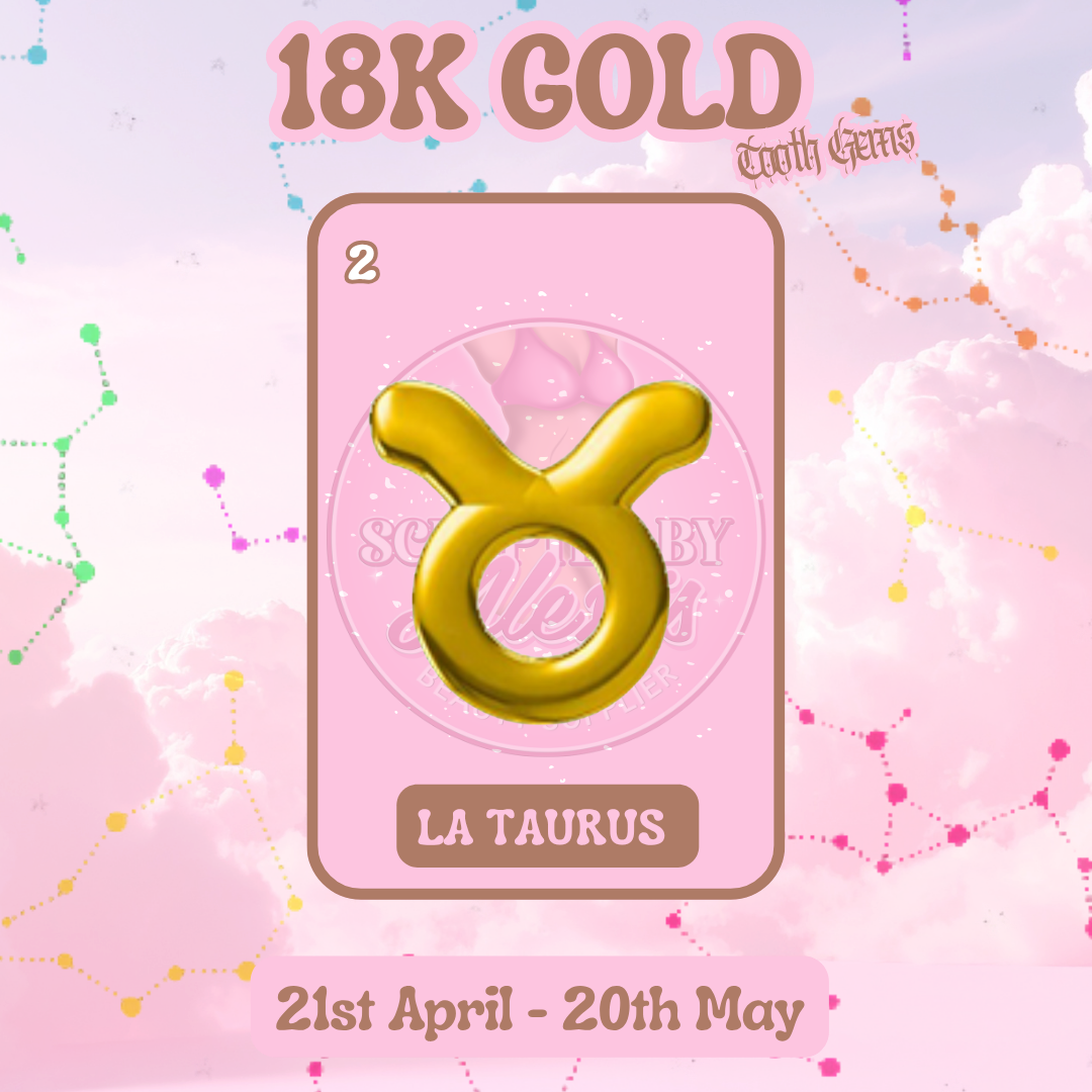 18K GOLD TOOTH GEM ZODIAC SIGNS