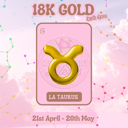 18K GOLD TOOTH GEM ZODIAC SIGNS