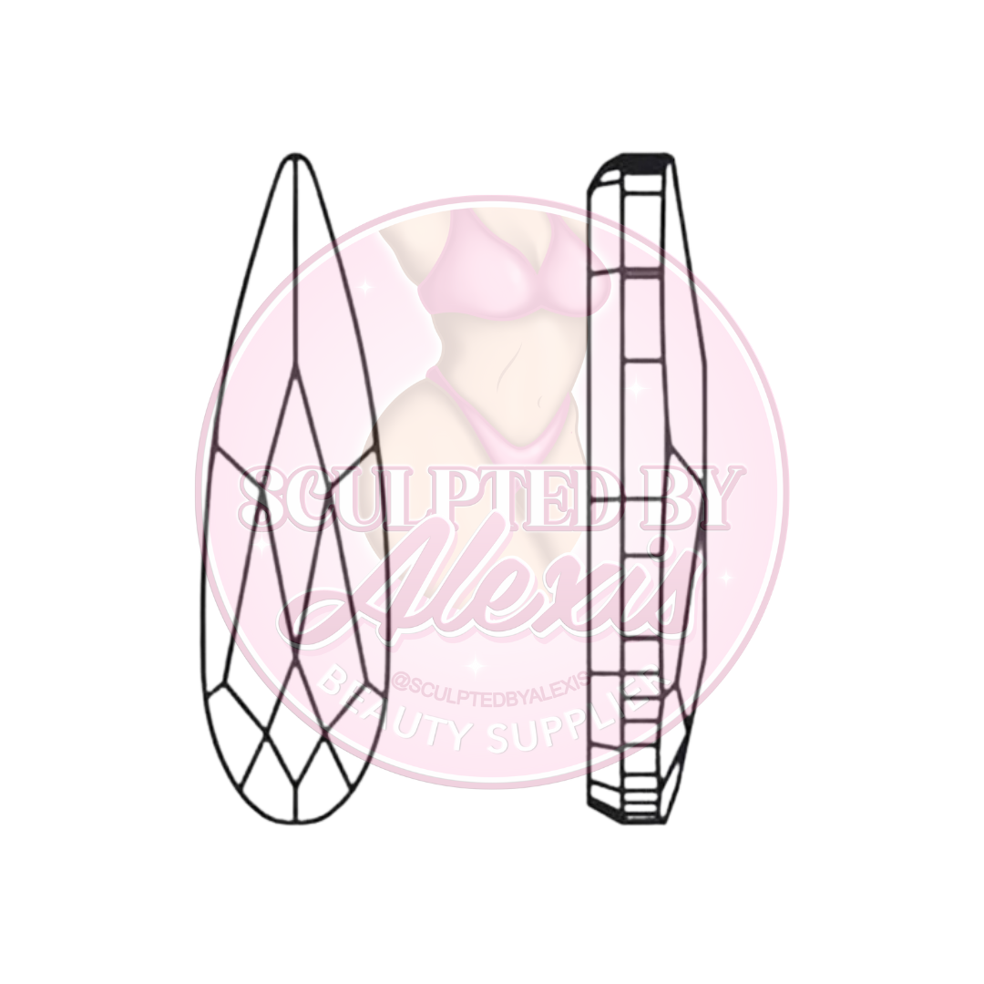 SWAROVSKI RAIN DROP TOOTH GEMS