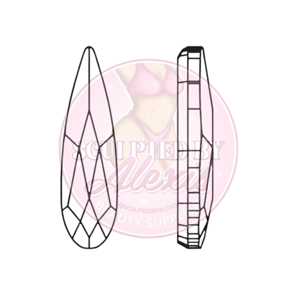 SWAROVSKI RAIN DROP TOOTH GEMS