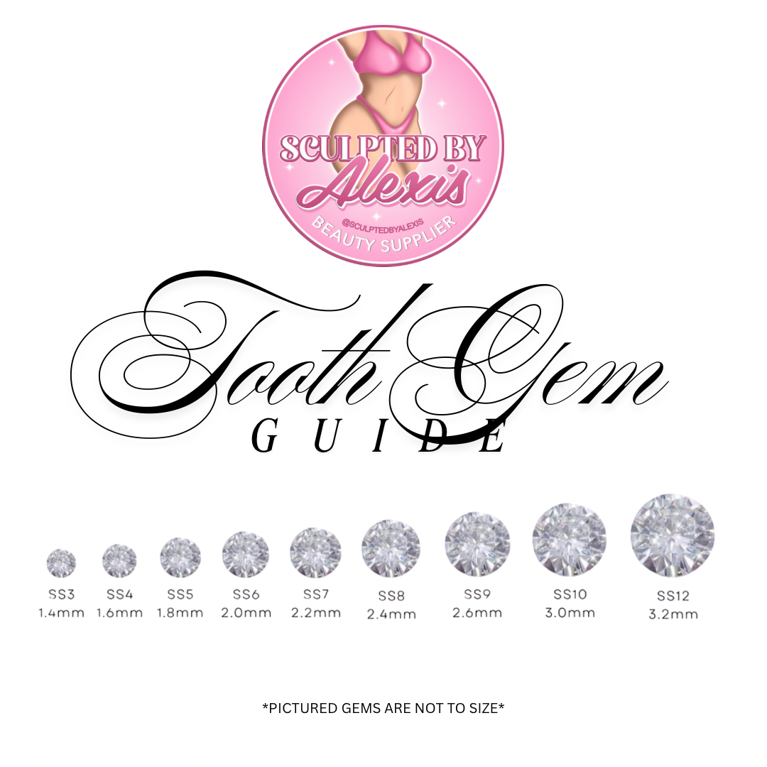 SWAROVSKI ROUND TOOTH GEMS