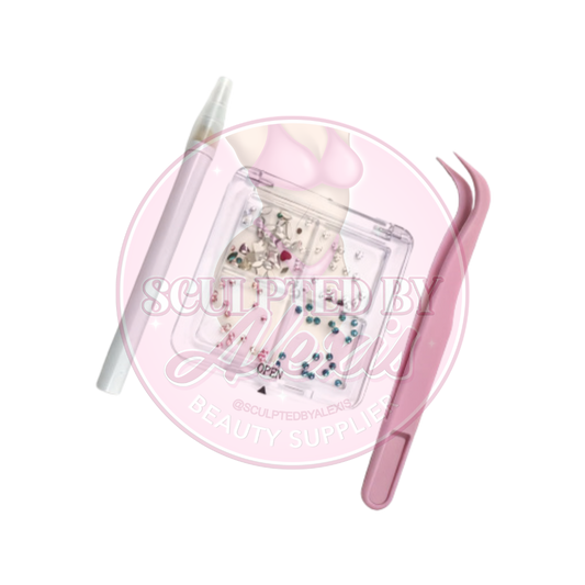 100 PCS MIXED SWAROVSKI TOOTH GEMS