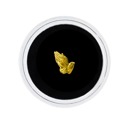 18K GOLD TOOTH GEM PRAYING HANDS