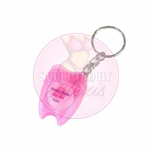 DENTAL TOOTH FLOSS KEYRING