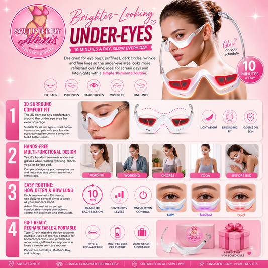 LED UNDER EYE GLASSES